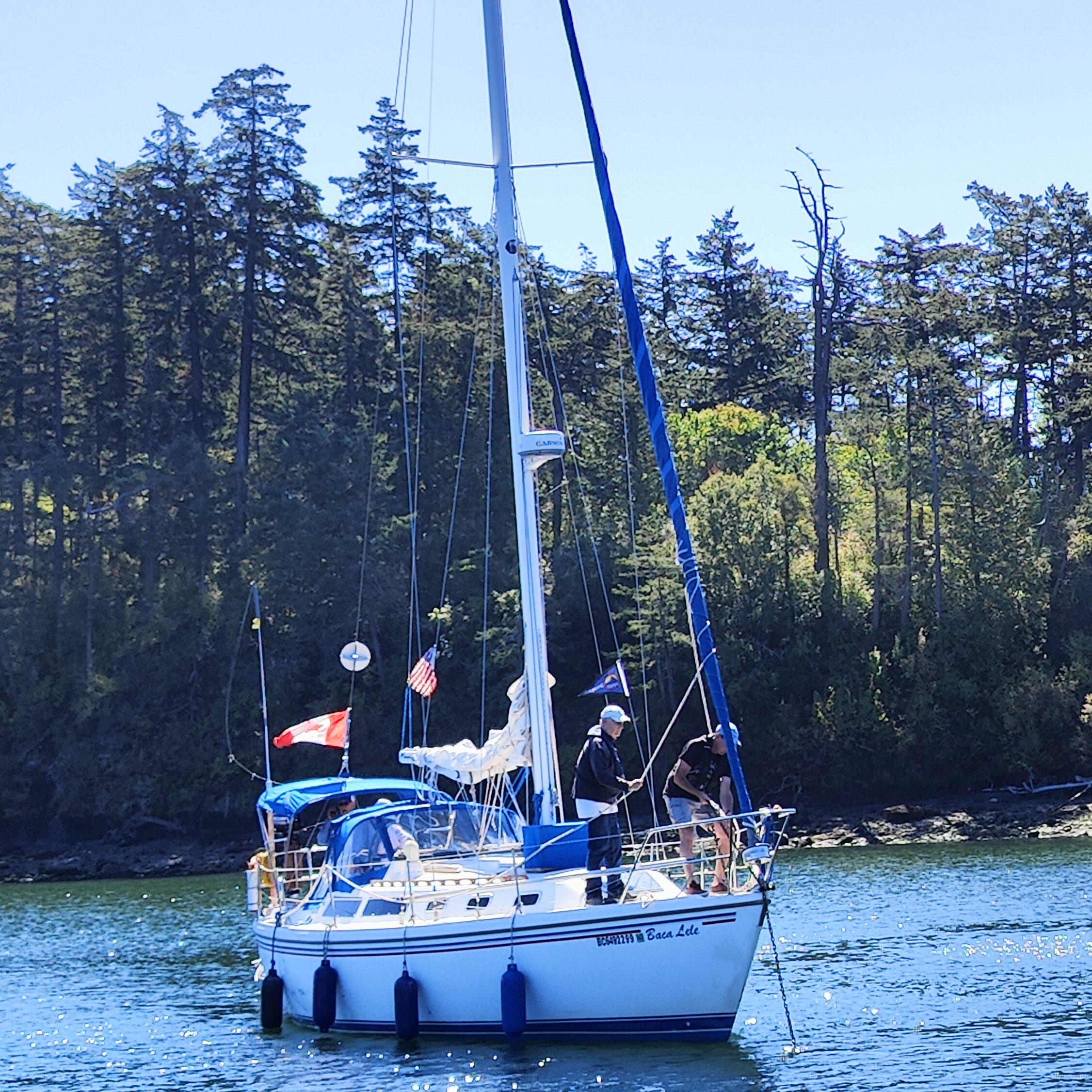 A tranquil stop at anchorage